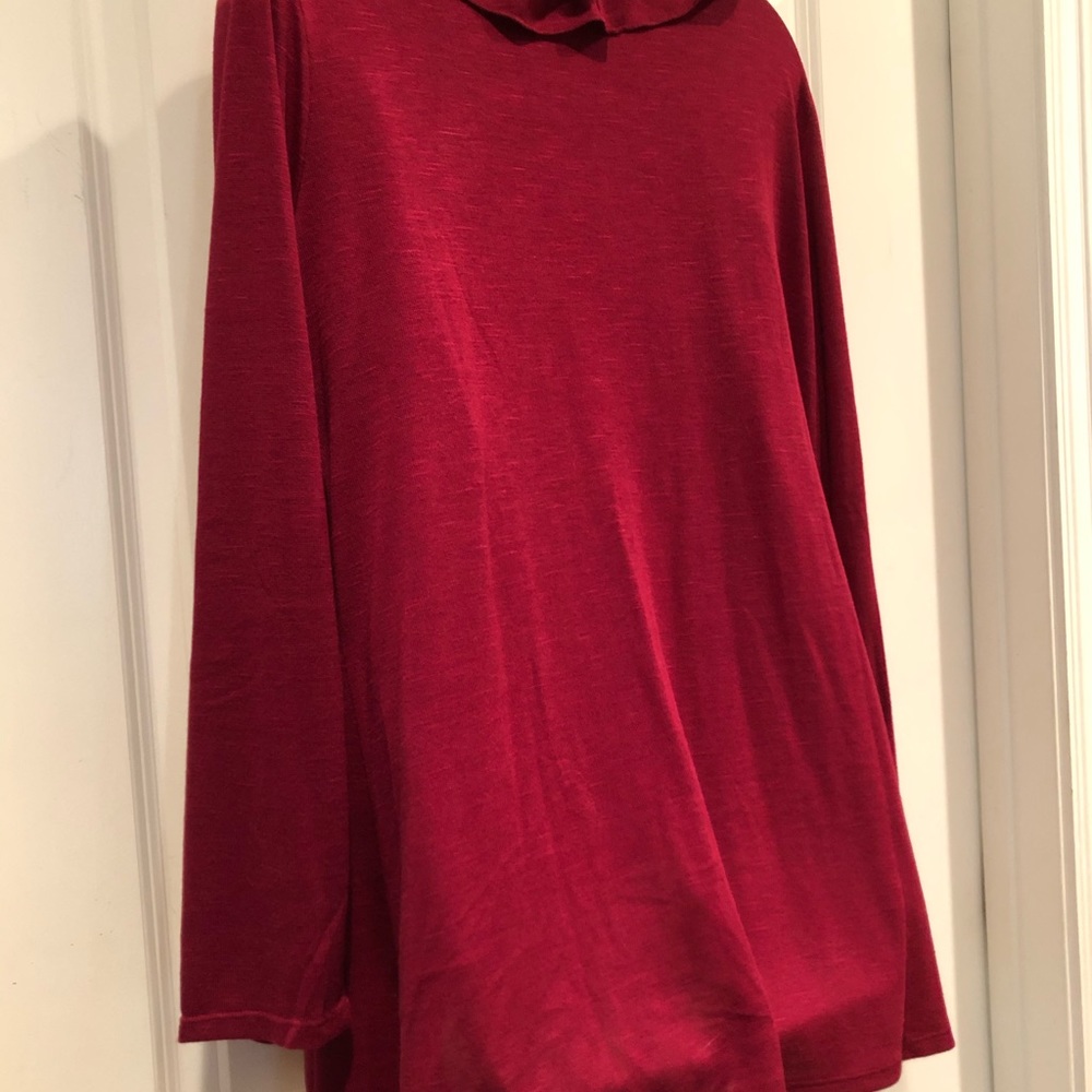 NWT Gramercy 22 2-pc Wine Sweater Set Size Large - Picture 8 of 8